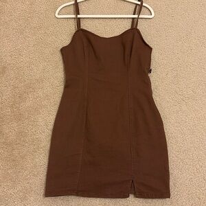 H&M Brown mini dress | size: M